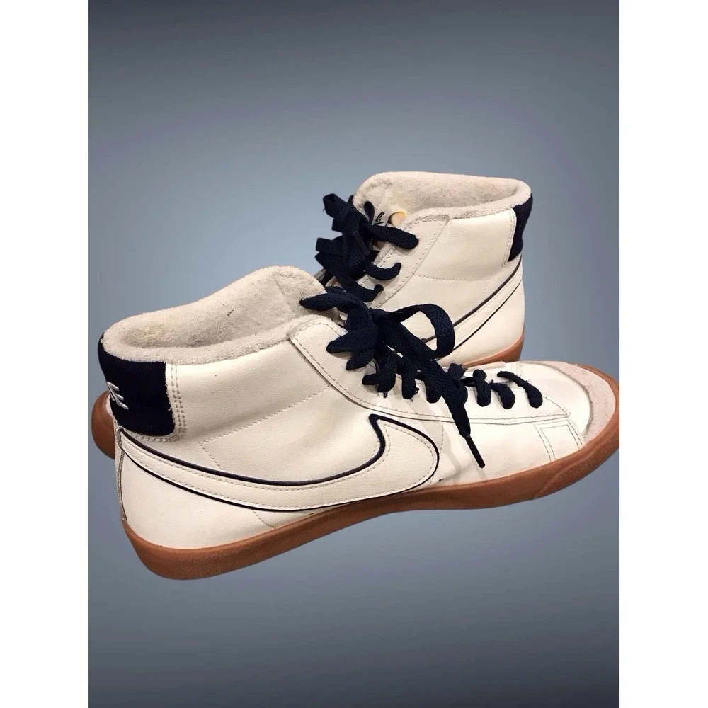 Nike Blazer Mid 77 Premium Sail/ Navy/ Gum Us 10.5 Mens‎ Sneaker DQ 7672-100
